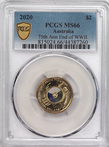 2020 $2 End of WWII MS66