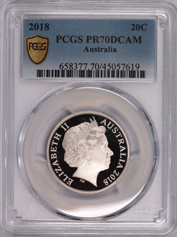 2018 20c Coin PR70DCAM