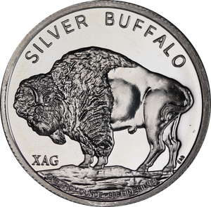 2013 XAG 1oz Silver Buffalo Round