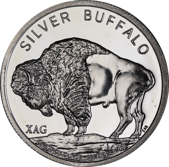 2013 XAG 1oz Silver Buffalo Round