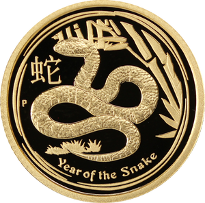 2013 Year of the Snake 1/10oz Gold Coin (Series II)