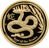 2013 Year of the Snake 1/10oz Gold Coin (Series II)