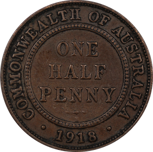 1918I Halfpenny Fine