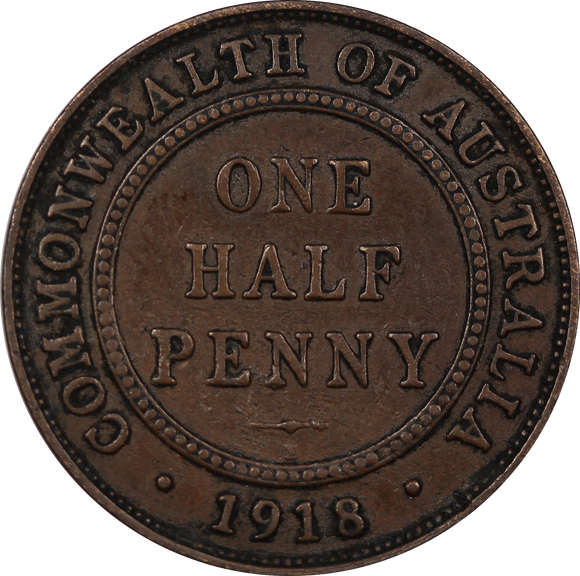 1918I Halfpenny Fine