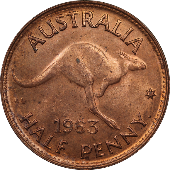 1953 Halfpenny aUNC