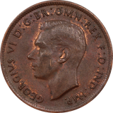 1943 Halfpenny UNC