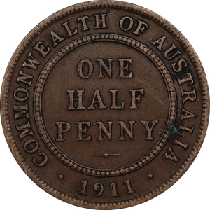 1911 Halfpenny Fine