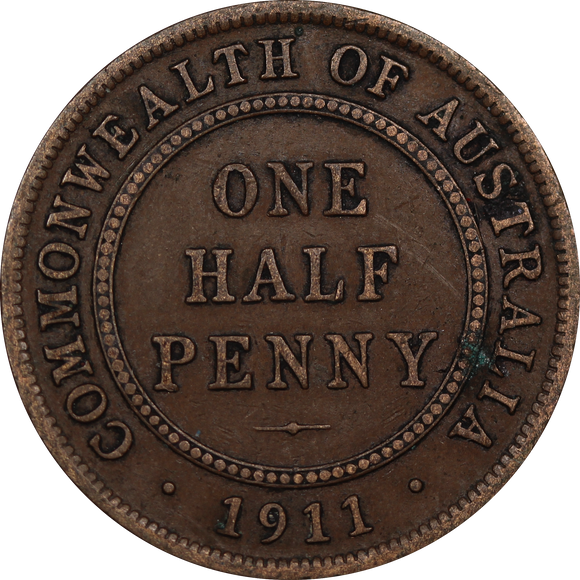 1911 Halfpenny Fine