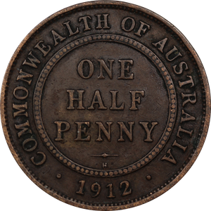 1912H Halfpenny Fine