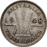 1948 Threepence Circulated