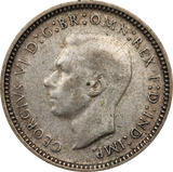 1949 Threepence Circulated