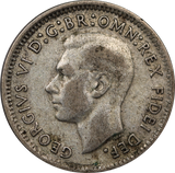 1951 Threepence Circulated