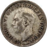 1953 Threepence Circulated