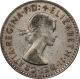 1960 Threepence Circulated