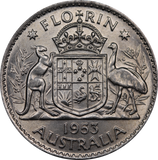 1953 Florin aUNC