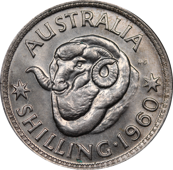 1960 Shilling UNC