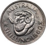 1960 Shilling UNC