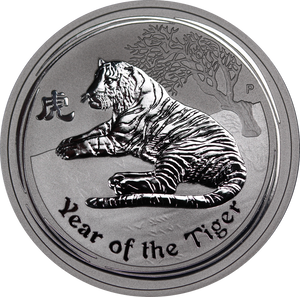 2010 Lunar Year of the Tiger 1/2oz Silver Coin