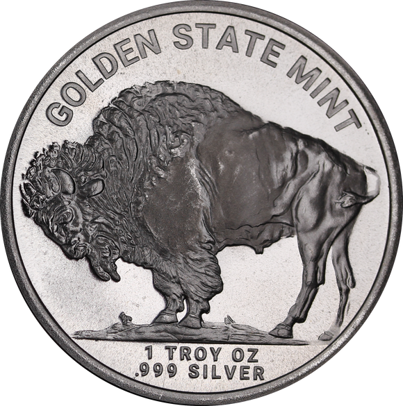 Golden State Mint Buffalo 1oz Silver Bullion Round