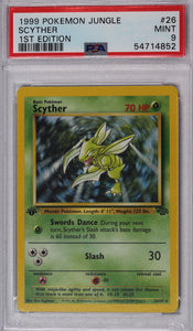 Scyther 1999 First Edition Jungle Set PSA 9