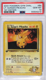 Lt Surge's Pikachu 2000 First Edition PSA 10