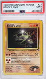 Brock's Onix 2000 Gym Heroes PSA 9 Pokemon Card