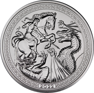 2022 St George and the Dragon 1oz Silver Coin