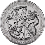 2022 St George and the Dragon 1oz Silver Coin