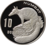 1995 Australia's Endangered Species - Numbat - $10 Silver Piedfort Coin