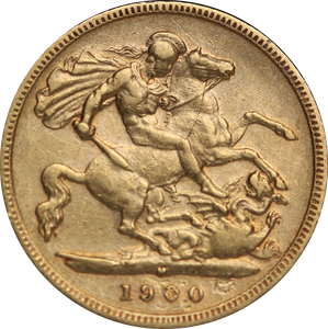 1900 Melbourne Mint Half Sovereign Fine