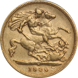 1900 Melbourne Mint Half Sovereign Fine