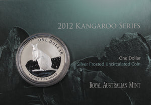 2012 Australian Kangaroo 1oz Silver Coin in Card