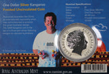 2009 Australian Kangaroo 1oz Silver Coin in Card