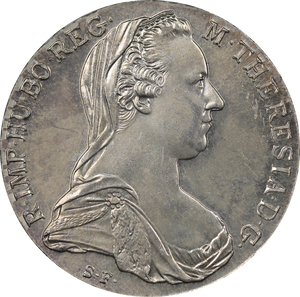 1780 Maria Theresa Silver Thaler Restrike