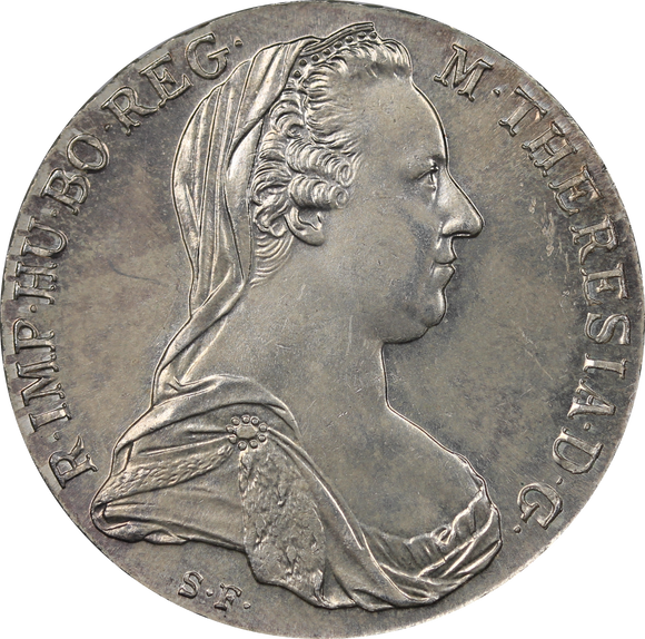 1780 Maria Theresa Silver Thaler Restrike