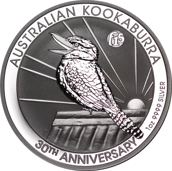 2020 1oz Silver f15 Privy 30th Anniversary Kookaburra Coin