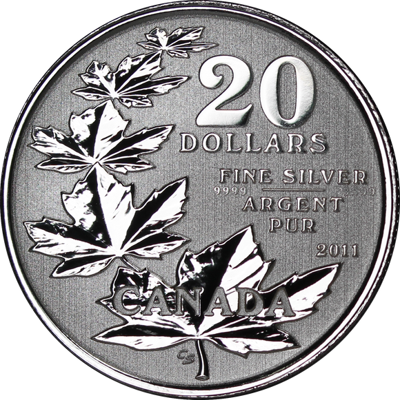 2011 Canada 1/4oz Fine Silver $20 Coin