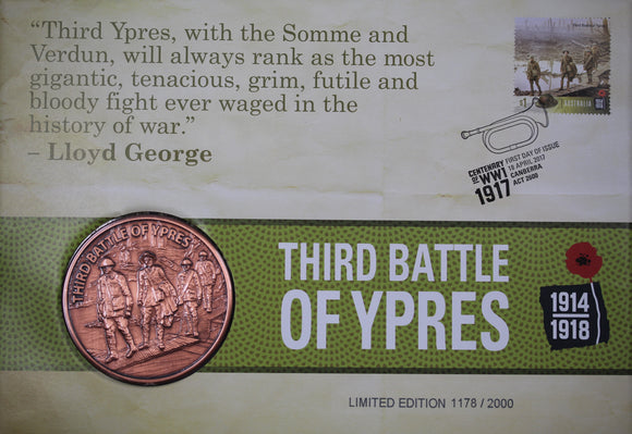 2017 Third Battle of Ypres Medallion Cover