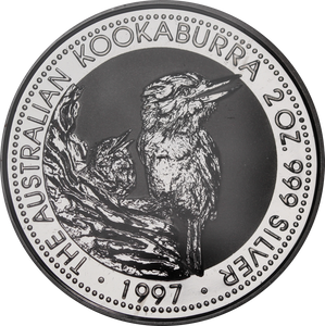 1992 Kookaburra 2oz Silver Coin