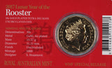 2017 Lunar Year of the Rooster WMF Gilded 50c Coin