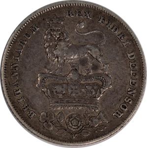 GB 1827 Shilling VF (Scarce Date)