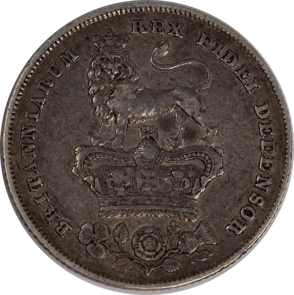 GB 1827 Shilling VF (Scarce Date)