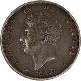 GB 1827 Shilling VF (Scarce Date)