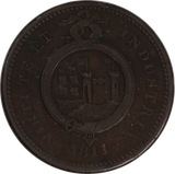 GB 1811 Penny Token Bristol and South Wales VF (Rim Nick)