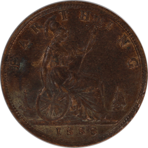 GB 1888 Farthing EF