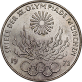 Germany 1972D (Munich Mint) 10 Mark Munich Olympics UNC