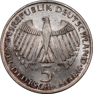 Germany 1951 (Munich Mint) 5 Marks gVF