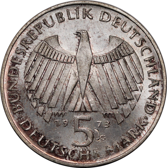 Germany 1951 (Munich Mint) 5 Marks gVF