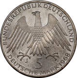 Germany 1968J (Hamburg Mint) 5 Mark 150th Ann. Fredrich Wilhelm Raiffeisen UNC