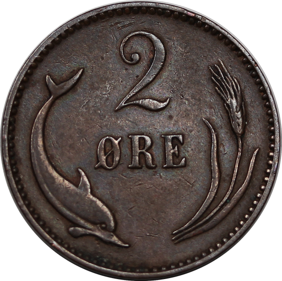 Denmark 1899 2 Ore UNC